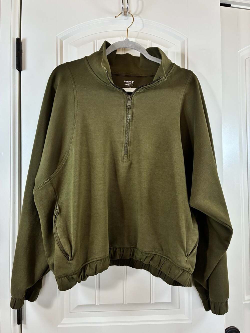 Old Navy Active Dynamic Fleece Half-Zip Pullover Sweatshirt Green XXL